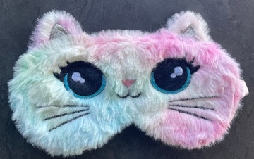 МАСКА ДЛЯ СНА ДЛЯ ГЛАЗ ПУЗЫРЬ РЕЛАКСАЦИЯ КОШКА ОЛДМАН ПЛЮШ НА Резинка РАДУГА