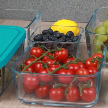 СТЕКЛЯННЫЕ КОНТЕЙНЕРЫ с крышкой ЧАШИ ДЛЯ ПОСУДОМОЕЧНОЙ МАШИНЫ ланч-бокс НАБОР из 3 шт.