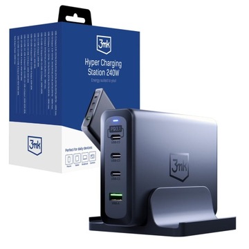 Stacja ładująca USB-C+A 3mk Charging Station 240W