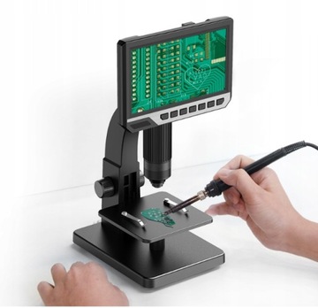 Цифровой микроскоп с ЖК-дисплеем 2000x + 10LED 1080P 12MPIX