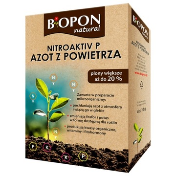 BOPON NATURAL Biologiczny preparat Nitroaktiv P Azot Powietrza 40 g