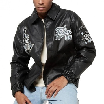 Fubu kurtka męska Varsity Leather Jacket 6075163 S