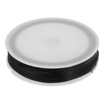 1Roll 40m Model Iron Wire Thin Iron Line for DIY Model Making Binding Black