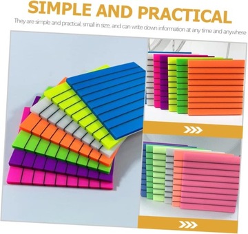 8 шт. липкие бумажные подушечки для рисования линий для заметок