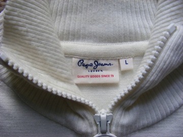PEPE JEANS SWETER ROZPINANY GOLF L
