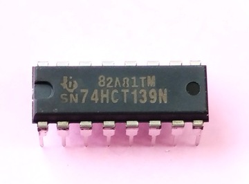 [5szt] Układ 74HCT139 SN74HCT139N 2 to 4 line dekoder demultiplekser DIP16