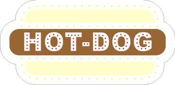 Светодиодная доска, вывеска, рекламная панель HOT-DOG