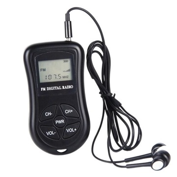 Przenośne radio FM, wyświetlacz LCD Walkmen