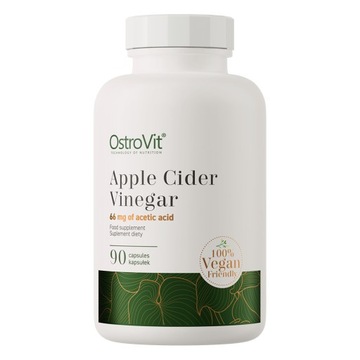 OstroVit Ocet Jabłkowy VEGE 90 kap TRAWIENIE DIETA Kwas Octowy Apple Cider