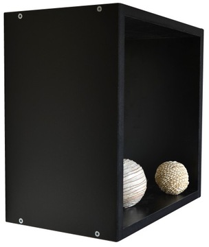 ПОЛКА ПОДВЕСНАЯ НАСТЕННАЯ KUBIK ЧЕРНАЯ 20X20