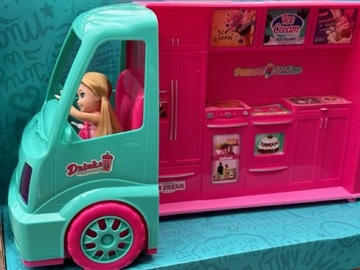 МАГАЗИН МОРОЖЕНОГО РОЗОВАЯ МАШИНА С КУКЛОЙ БАРБИ
