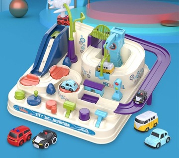 Интерактивная полоса препятствий для машин Автомобильное ралли + игра 4 машины