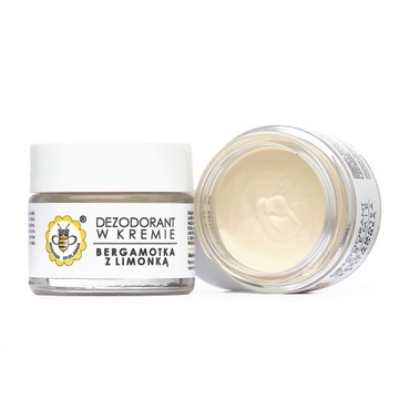 Miodowa Mydlarnia, naturalny dezodorant w kremie BERGAMOTKA Z LIMONKĄ, 55 g