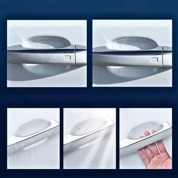 ЗАЩИТНЫЕ НАКЛЕЙКИ ПОД РУЧКИ АВТОМОБИЛЯ ПРОЗРАЧНЫЕ ДВЕРИ АВТОМОБИЛЯ