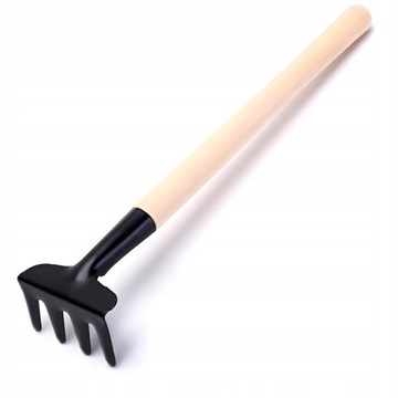 NARZĘDZIA OGRODOWE MINI ZESTAW NARZĘDZI DO OGRODU GRABIE ŁOPATKA SZPAD 3szt