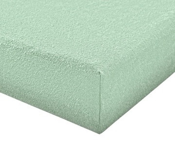Zwoltex prześcieradło z gumką 90x200 bawełniane frotte - zielone