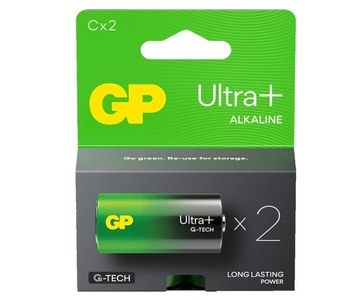 Bateria alkaliczna LR14 C GP ULTRA Plus G-TECH 1,5V Alkaline (2 sztuki)