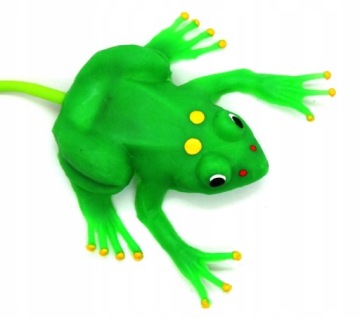 Тулло прыгает зеленая żabka