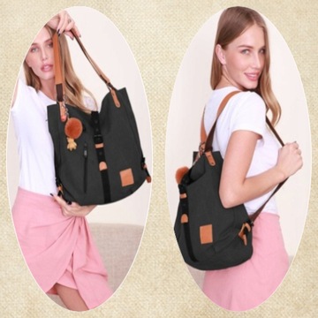 PLECAK TOREBKA NA RAMIĘ 2W1 SZKOLNY POJEMNY TORBA