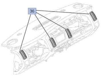 РЕШЕТКА ВОЗДУХОЗАБОРНИКА, ВЫПУСКНАЯ РЕШЕТКА RENAULT TRAFIC II OPEL VIVARO A PRIMASTAR