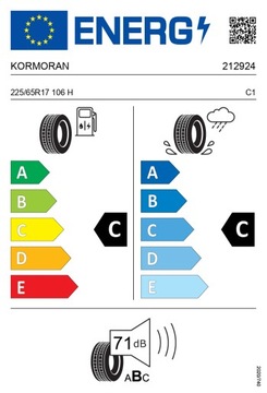 4x KORMORAN 225/65R17 106H SUV Summer XL лето