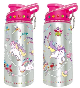 БУТЫЛКА ДЛЯ ВОДЫ ДЛЯ ДЕВОЧКИ БУТЫЛКА СДЕЛАЙ САМ СДЕЛАЙ САМ Бриллианты единорога