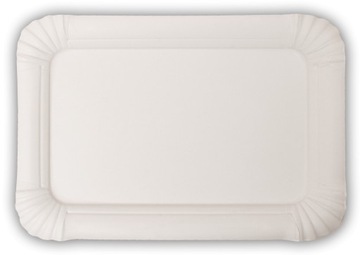 Tacka papierowa jednorazowa 17x24 cm BIAŁA 250szt