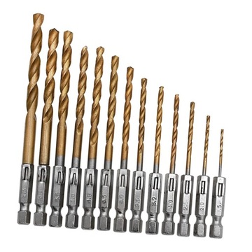 Набор сверл с шестигранным хвостовиком, 13 шт., деревообрабатывающие инструменты, спиральное сверло