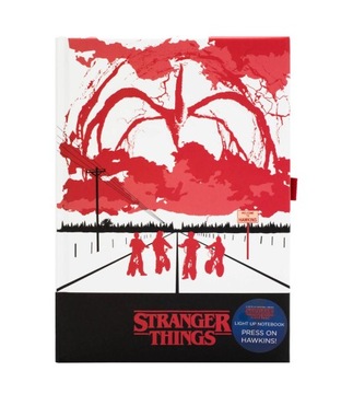 Stranger Things świecący notes led A5 Linie 120k