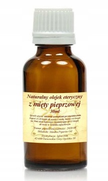 Naturalny OLEJEK ETERYCZNY z MIĘTY PIEPRZOWEJ 30ml