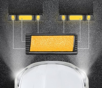 2 STRONG ограничителя парковочного колеса, резиновый сепаратор, бампер, 58 см