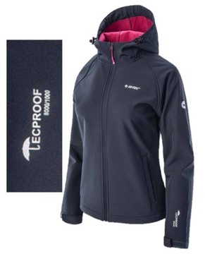 HI-TEC KURTKA DAMSKA SOFTSHELL KAPTUR WODOODPORN S
