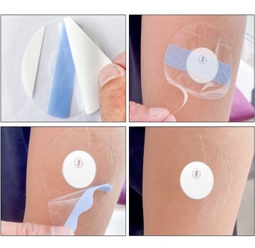 КРУГЛЫЕ ЗАЩИТНЫЕ НАШИВКИ ДЛЯ ДЫХАЮЩЕГО ДАТЧИКА, БЕЗОПАСНЫЕ ДЛЯ КОЖИ, 30 ШТ.