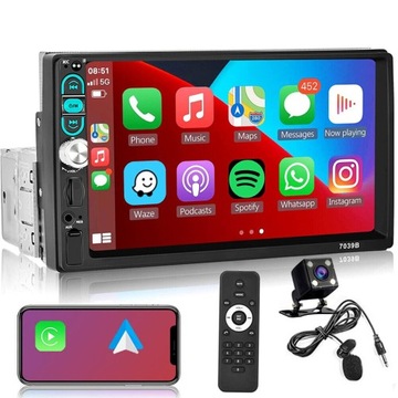 RADIO SAMOCHODOWE 1 DIN ANDROID APPLE CARPLAY USB