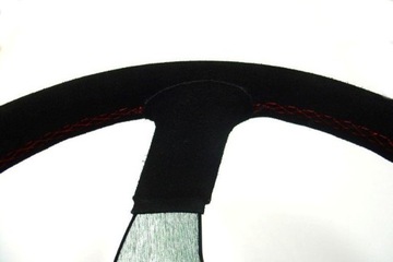 RRS 3R, плоский раллийный руль, 380 мм, замша, kjs