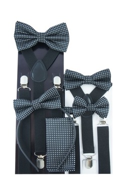 ЧЕРНЫЙ Галстук-бабочка для мальчиков 1-10 лет, POTTLES/DOTS