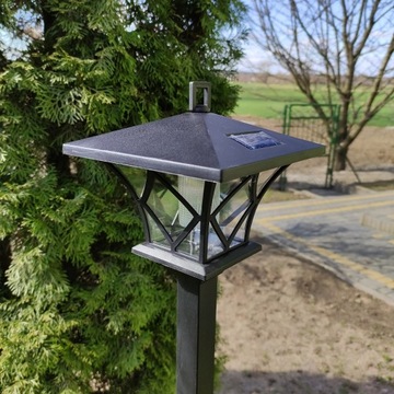 Садовая лампа на солнечных батареях LANTERN HIGH 150 см 2в1, стоячая или подвесная
