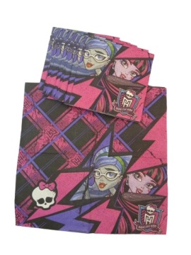 Набор Monster High тарелки чашки наклейки татуировки свечи дни рождения