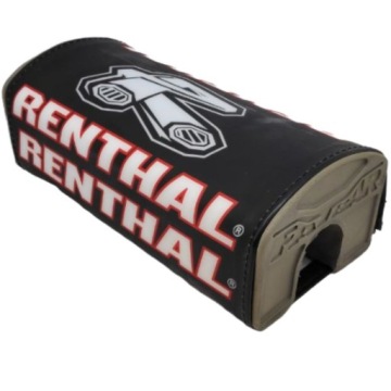 ГУБКА ДЛЯ РУЛЯ RENTHAL FATBAR ЧЕРНАЯ/КРАСНАЯ С ЛОГОТИПОМ RENTHAL