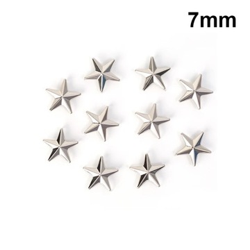 10-100Pcs Metal Star Rivets Leather Craft DIY Studs Spikes Spots Nails