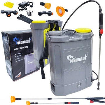 ЭЛЕКТРИЧЕСКИЙ РЮКЗАК-ОПРЫСКИВАТЕЛЬ XXXL НА АККУМУЛЯТОРЕ, 16 Л