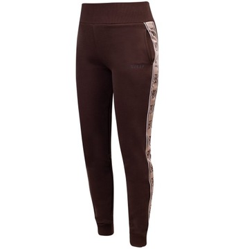 GUESS DAMSKIE SPODNIE DRESOWE BRITNEY JOGGER BRĄZOWE r.L