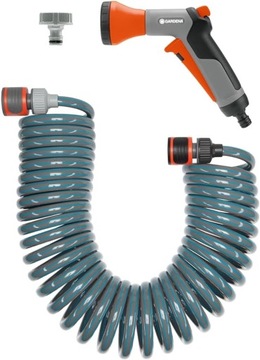 GARDENA WĄŻ SPIRALNY 10M ZESTAW Z PISTOLETEM ŚREDNICA 9MM