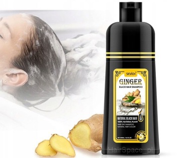 Sevich Ginger Black Hair Dye Shampoo 500ml