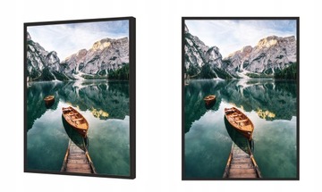 КАРТИНА-ПОСТЕР В РАМКЕ 53х73 см Лодки П942