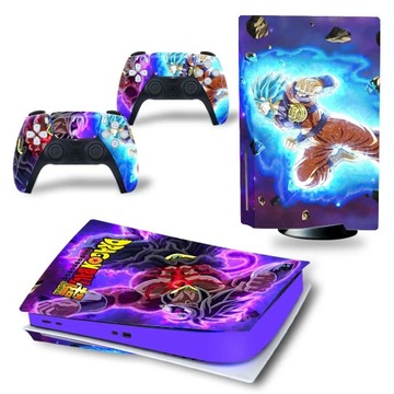 Anime Dragon Ball Goku PS5 naklejka na skórkę