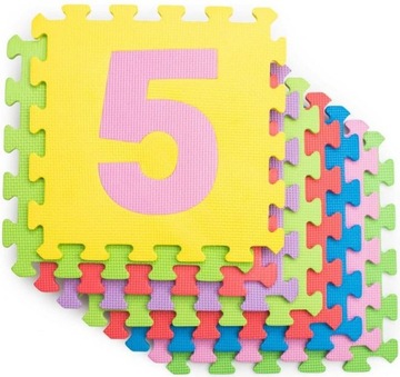 MATA PIANKOWA KOJEC PUZZLE PIANKOWE GRUBA MATA EDUKACYJNA CYFRY PIANKA EVA