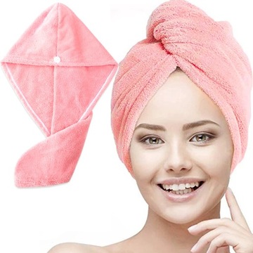 TURBAN DO SUSZENIA WŁOSÓW Z MIKROFIBRY RĘCZNIK NA GŁOWĘ GŁOWY