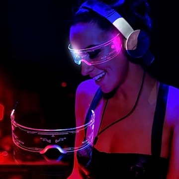 RGB СВЕТОДИОДНЫЕ ОЧКИ 7 ЦВЕТОВ ОСВЕЩЕНИЕ ДЛЯ ВЕЧЕРИНКИ