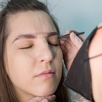 5 прецизионных пинцетов для депиляции бровей — набор U129